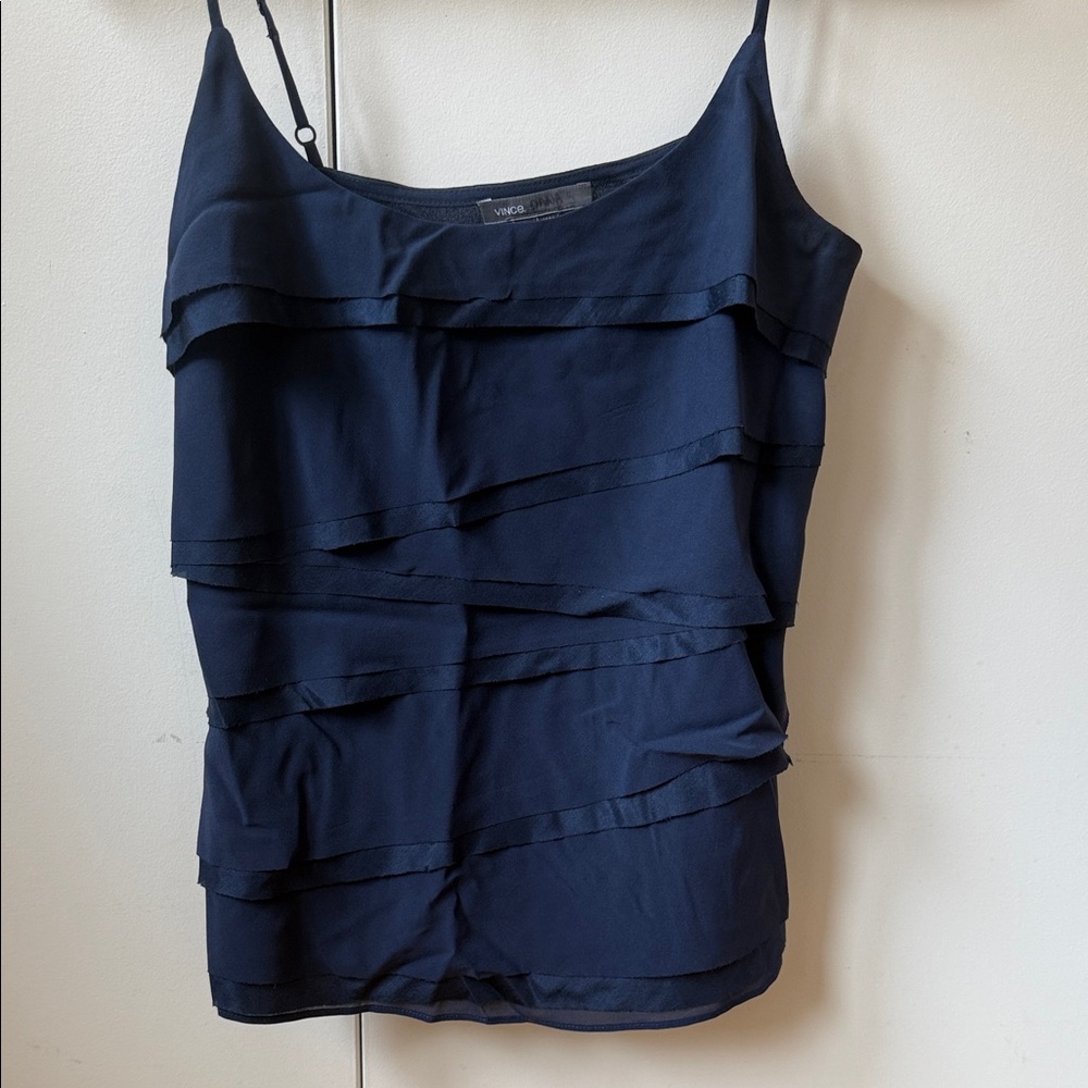 Vince Midnight Blue Layered Camisole